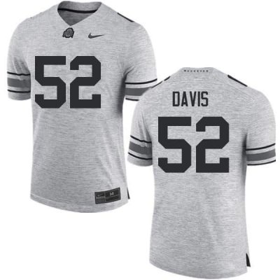 Men's Ohio State Buckeyes #52 Wyatt Davis Gray Nike NCAA College Football Jersey Trade EZP3844TD